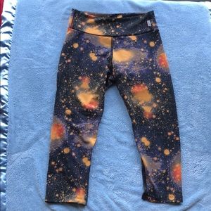 KOSUSA galaxy print workout capri pants-XS
